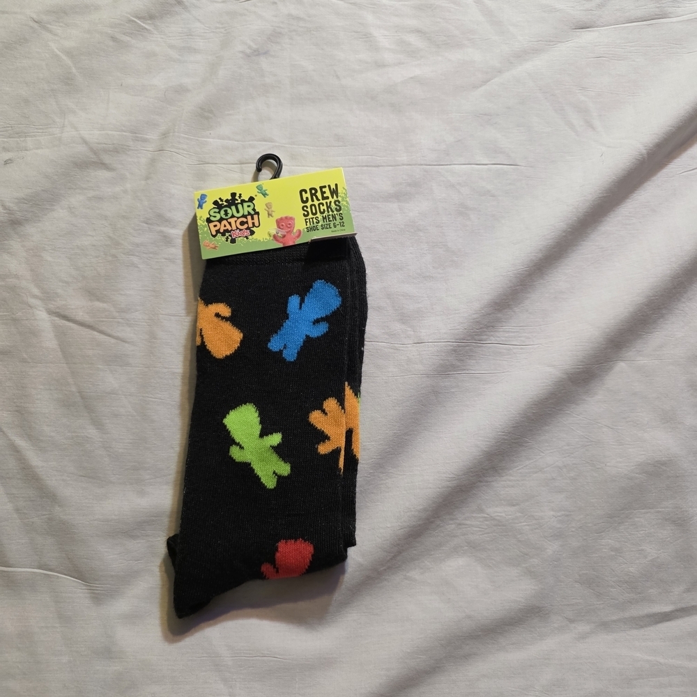 Novelty Sour Patch Kids Candy Crew Socks